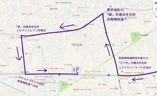 迂回路地図